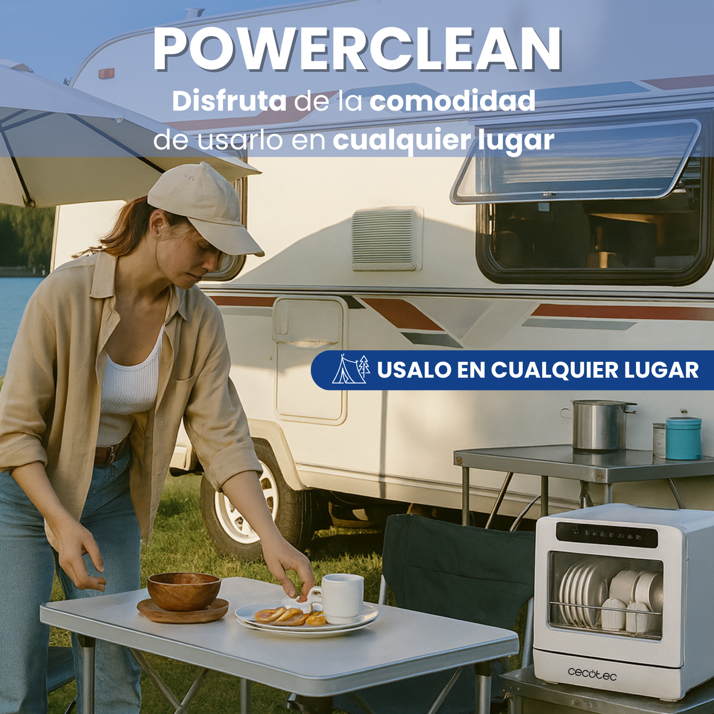 Lavavajillas Power Clean 780 Portátil e Inteligente